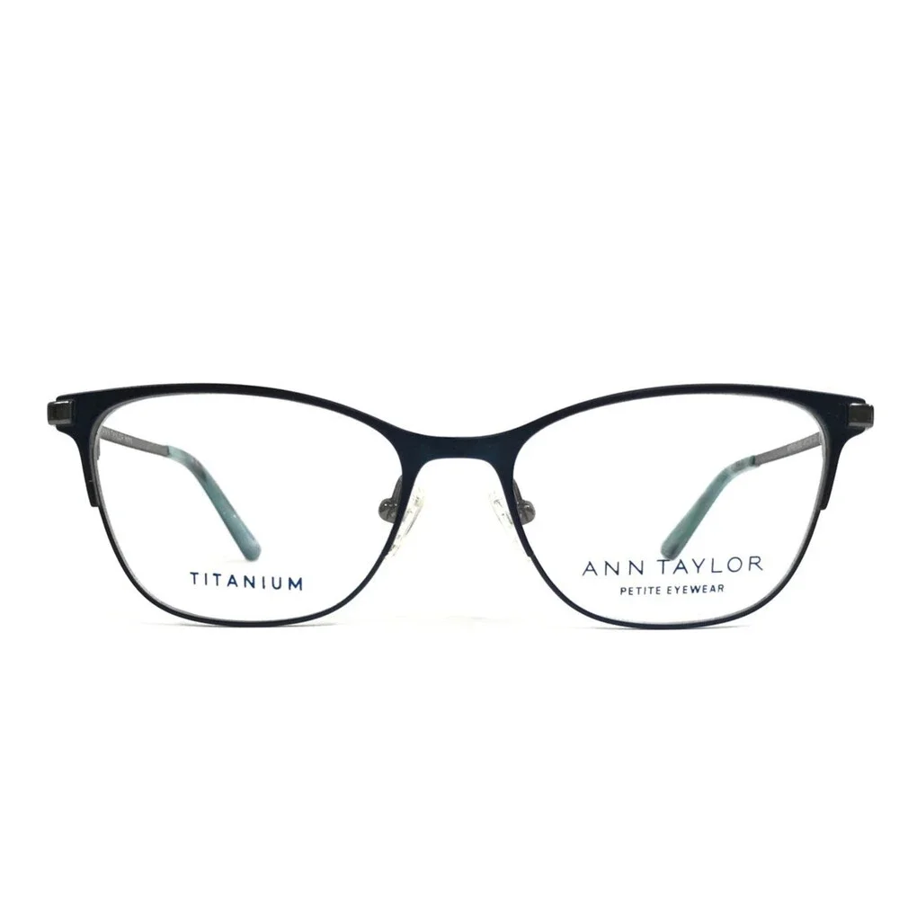 Ann Taylor Petite Eyeglasses Frames ATP611 C03 Twilight Blue Silver 49-16-130